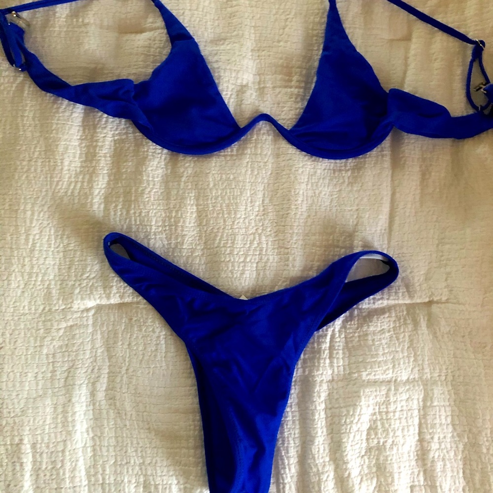 Blue bikini